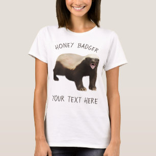 Personalice la graciosa camiseta de Honey Badger