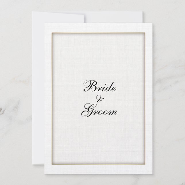 Personalice la invitación del boda metálica (Anverso)