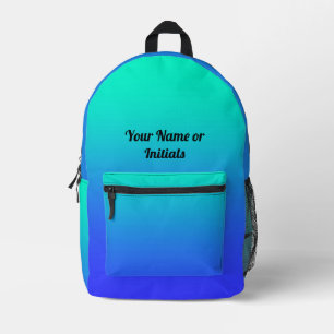 Personalice la mochila impresa Aqua Blue Everyday
