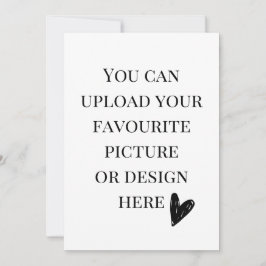 Personalice la tarjeta de gabinete de 5" x 7"