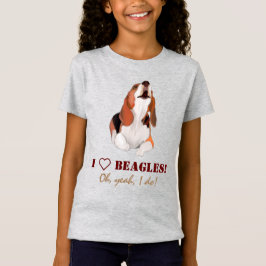 Personalice me encantan las camisetas de Beagles