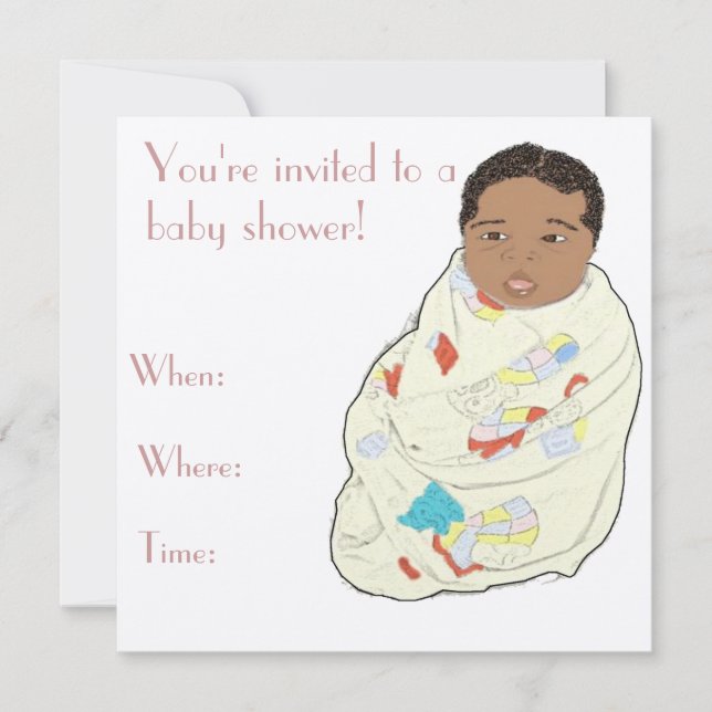 Personalice su ducha de bebé Invitación (Anverso)