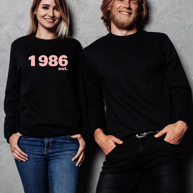 Personalised 40th Fun Typography Custom Sweater  (Subido por el creador)