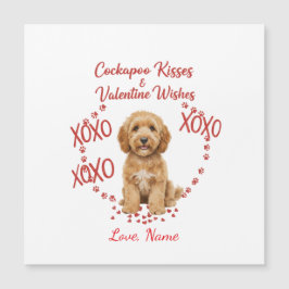 Personalised Cockapoo Kisses Valentine Wishes