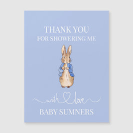 Personaliza a Peter el conejo Baby Shower Gracias