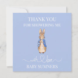 Personaliza a Peter el conejo Baby Shower Gracias