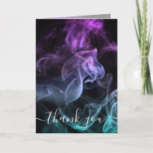 Personaliza: Agradecimiento de Humo Coloreado de T