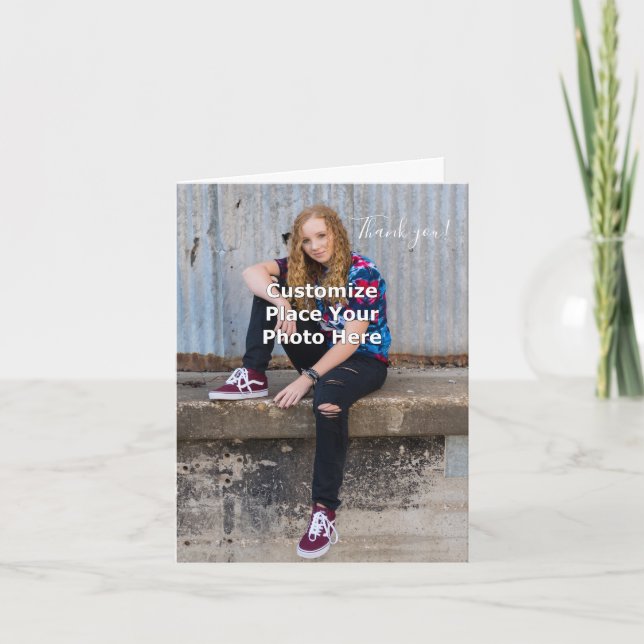 Personaliza con tu tarjeta de agradecimiento de fo (Anverso)