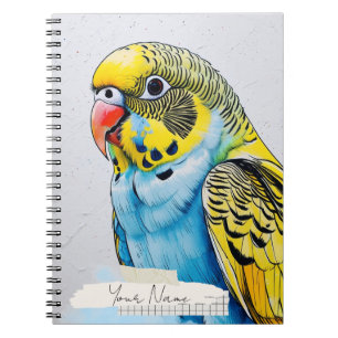PERSONALIZA Cuaderno de Collage de Pájaro Periquit