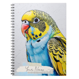 PERSONALIZA Cuaderno de Collage de Pájaro Periquit
