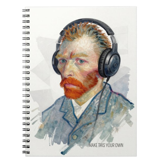 Personaliza Cuaderno de retrato de Vincent balance (Frente)