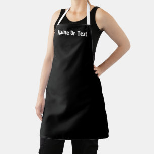 Personaliza Delantal De Chef De Cocina Negra Cater