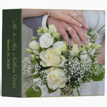 Personaliza el álbum de bodas de Rosas elegantes