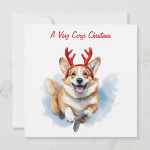 Personaliza el Corgi de Navidad con cuernos de ren