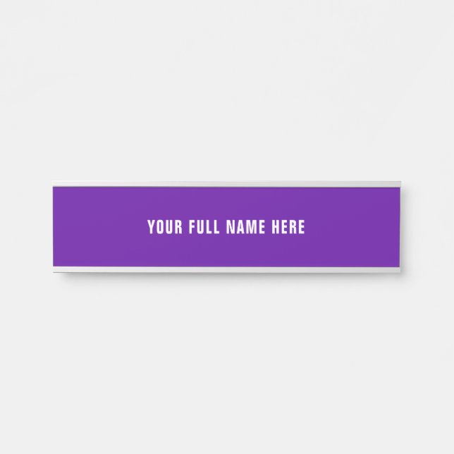 Personaliza el letrero de tu nombre para la puerta (Anverso)