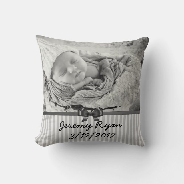 Personaliza esta almohada con la foto de tu bebé! (Anverso)