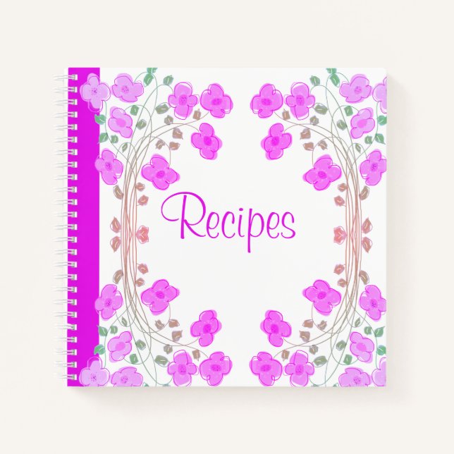 Personaliza Este Brillante Libro De Recetas De Flo (Anverso)