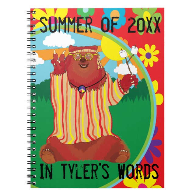 Personaliza este Cuaderno de Groovy Bear (Frente)