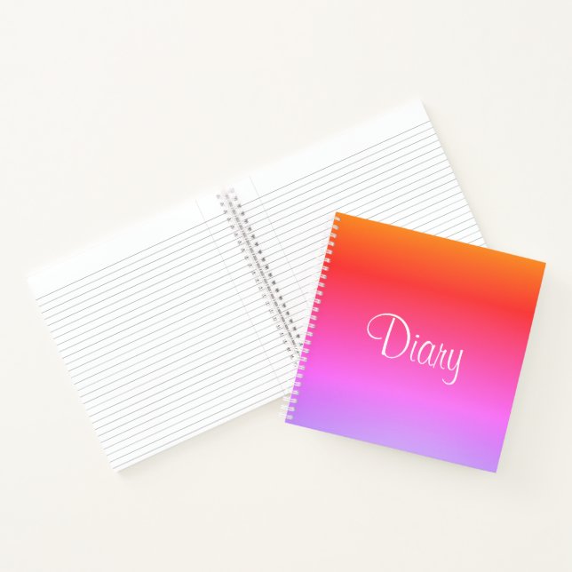 Personaliza este pequeño diario Cuaderno Arcoiris (Interior)