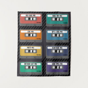 Personaliza Etiquetas Tapiz Mixtape