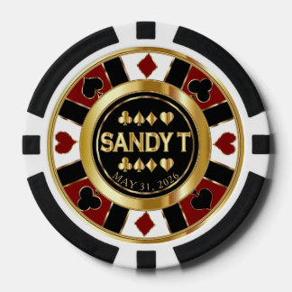 Personaliza Ficha de Póquer de Casino Las Vegas - 