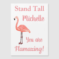 Personaliza Flamingo Que Eres Flamante Tarjeta Mag