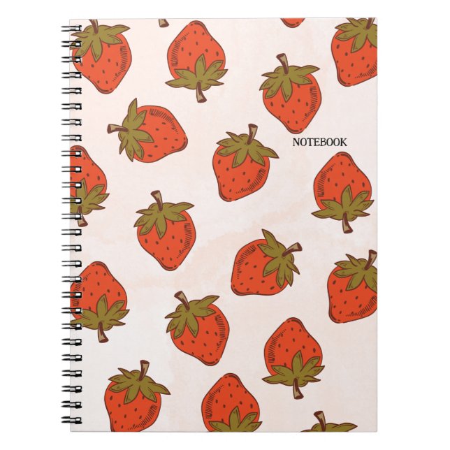 PERSONALIZA: Fresas Vintage | Cuaderno  (Frente)