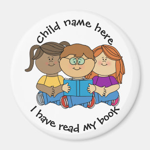 Personaliza imán para niños - He leído mi libro