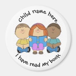 Personaliza imán para niños - He leído mi libro