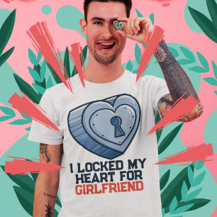 Personaliza la camiseta "! locked my Heart"