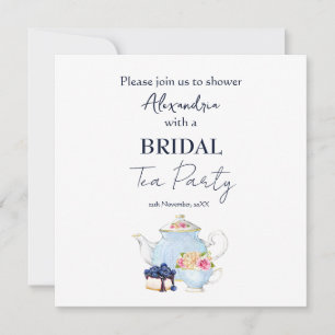Personaliza la invitación de la fiesta de té para 
