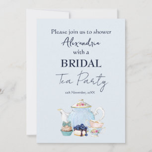 Personaliza la invitación de la fiesta de té para 