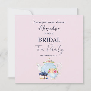Personaliza la invitación de la fiesta de té para
