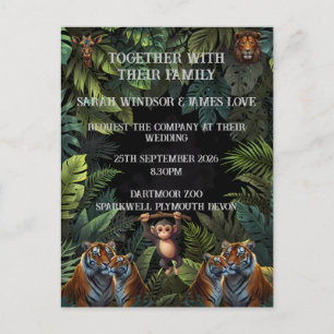 Personaliza la invitación del zoo de boda