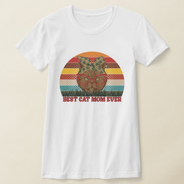 Personaliza la mejor camiseta de la mamá del gato (Distribución)