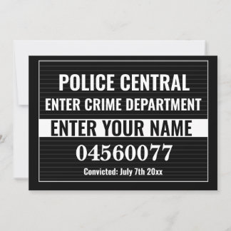 Personaliza la plantilla de cartel de foto policia