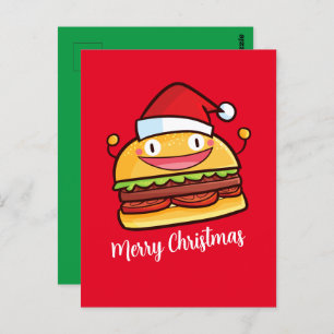 Personaliza la postal de Hamburger de Navidades Cu