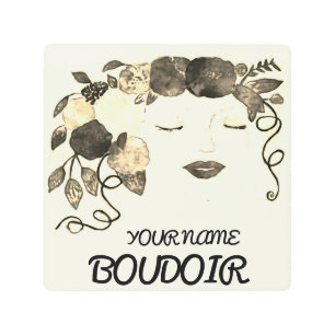 Personaliza la señal de Boudoir de arte mural Meta