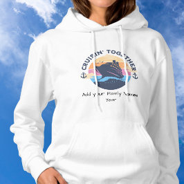 Personaliza la sudadera blanca para crucero famili