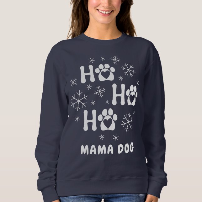 Personaliza la sudadera de Ho Ho Ho Ho Ho Ho Mama  (Anverso)