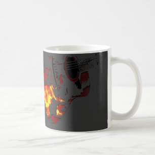 personaliza la taza de café llameante de la