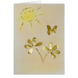 Personaliza las flores y mariposas de oro