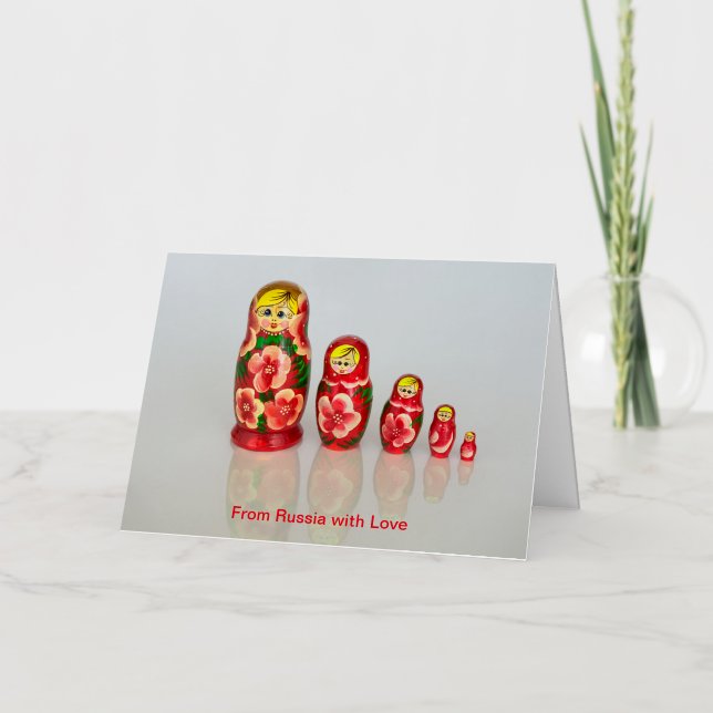 Personaliza muñecas rusas Matryoshka apilables (Anverso)