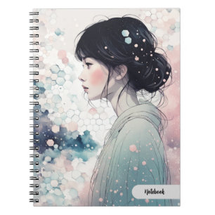 PERSONALIZA: Niña china en pastel Cuaderno