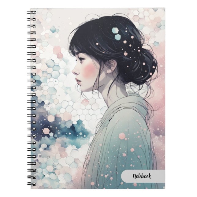 PERSONALIZA: Niña china en pastel | Cuaderno (Frente)