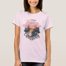 Personaliza nombre estético camiseta chica campame