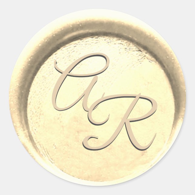 *~* PERSONALIZA Sello de Cera de ORO AMARILLO para (Anverso)