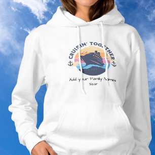Personaliza Sudadera Blanca para Crucero Familiar 