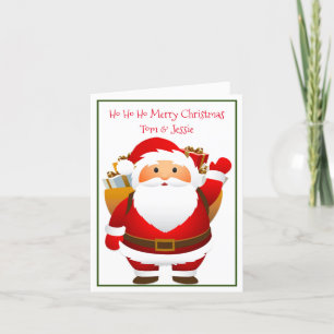 Personaliza Tarjeta de Navidad Ho Ho Ho Feliz Navi