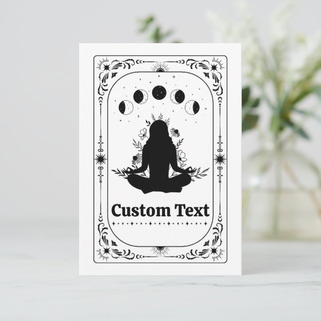 Personaliza Tarot Yoga Profesora Cumpleaños Fiesta (Anverso de pie)